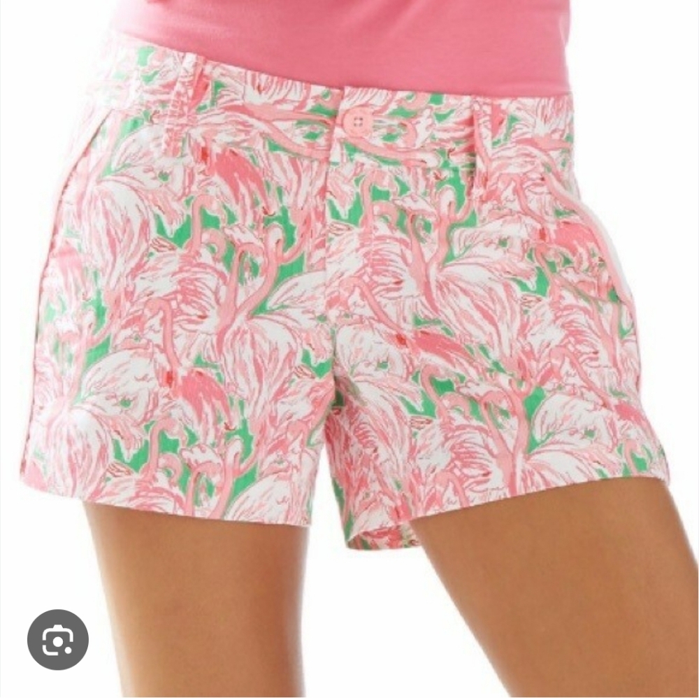 Lily Pulitzer The Callahan Short Flamingo Shorts - Picture 6 of 6